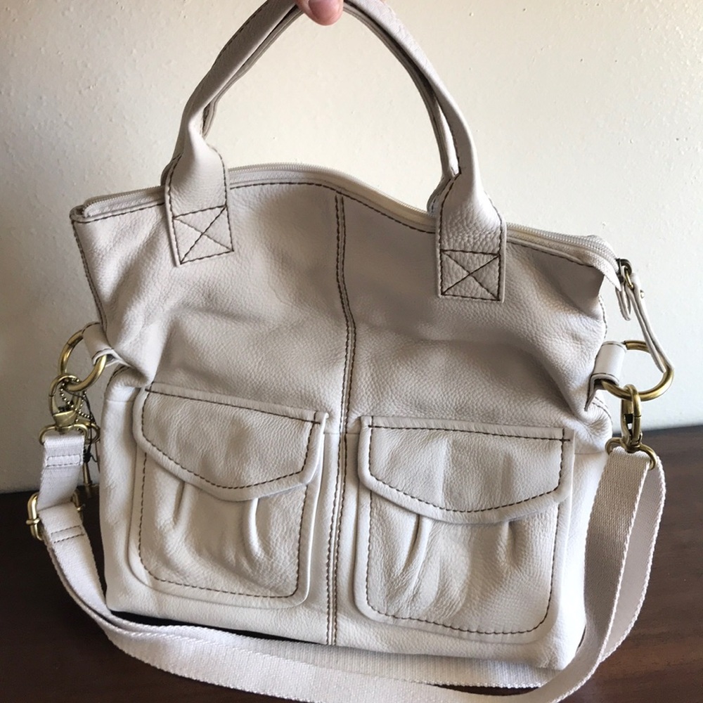 Brand new off white Fossil Bag!